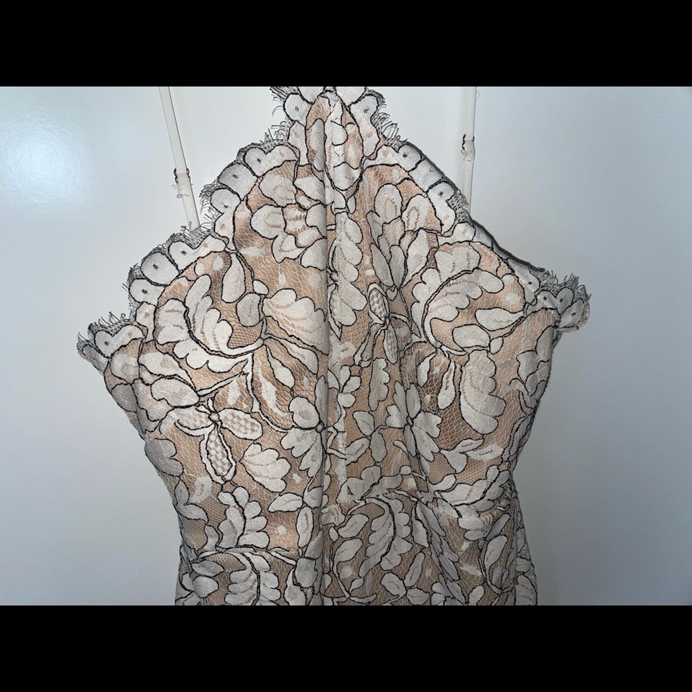 Lulus Delicate Darling Beige and Ivory Lace - Picture 3 of 9